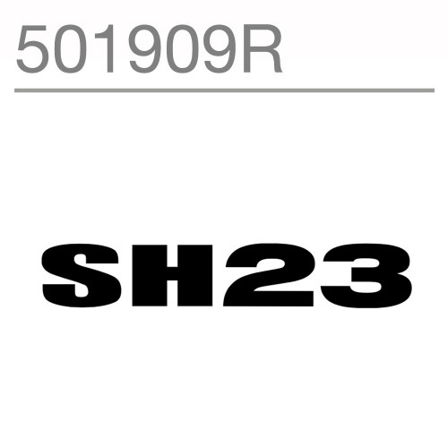 SHAD SH23 Replacement Sticker (Aluminium)