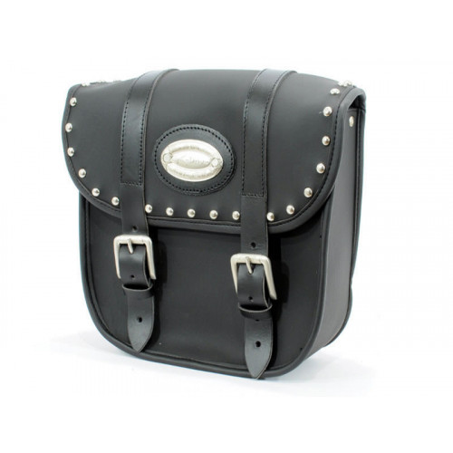 Black 16L Studded Iparex Saddlebags By Longride CIL130A