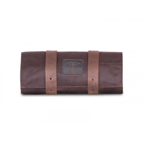 Brown 0.5L Waxed Canvas Tool Roll Bag By Longride CUS125WBRO