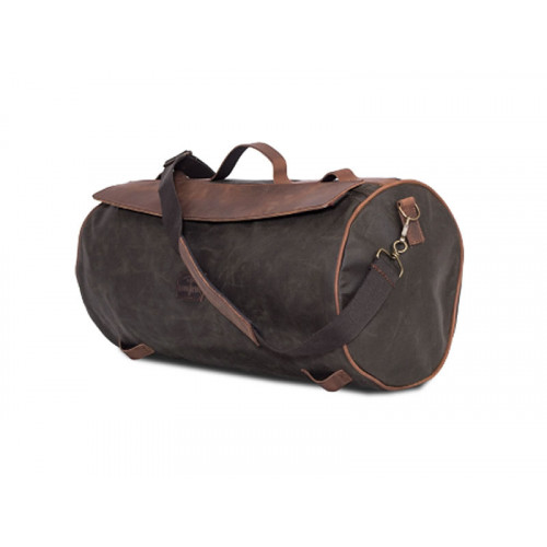 Khaki 32.5L Waxed Canvas Roll Bag By Longride CUS136WKHA