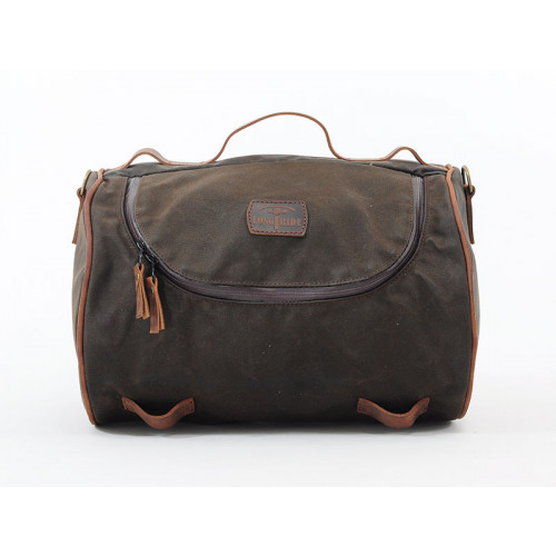 Khaki 23.3L Waxed Canvas Roll Bag By Longride CUS140WKHA