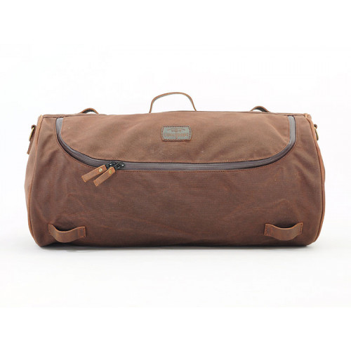 Brown 32.5L Waxed Canvas Roll Bag By Longride CUS141WBRO