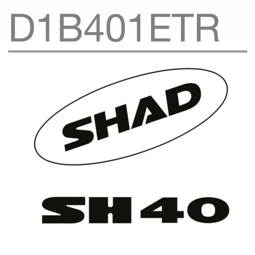 SHAD SH40 Replacement Sticker (White)