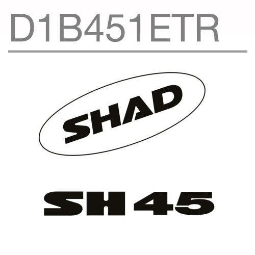 SHAD SH45 Replacement Sticker (White)