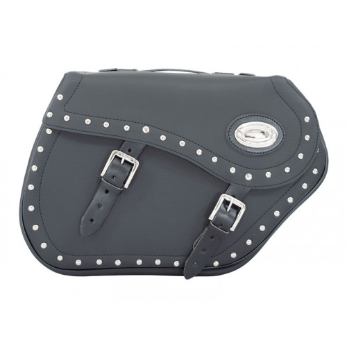 Black 44L Studded Iparex Saddlebags By Longride HC150A