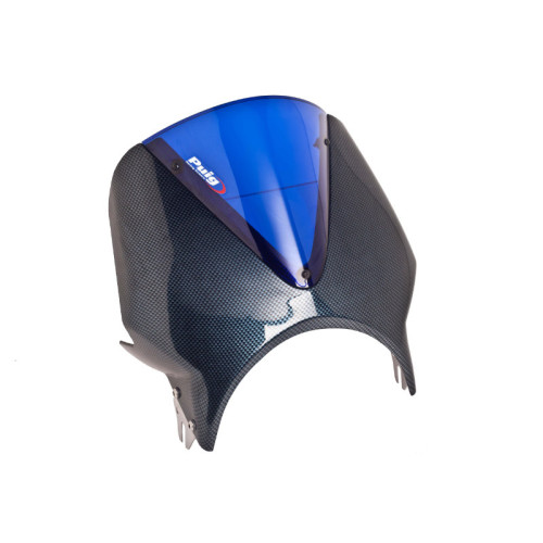 Carbon Look Fairing With Vision Screen (Blue) For Cagiva Planet 125 (98-03) By Puig 003CA