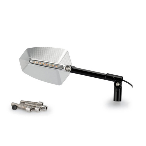 GTI Rearview Mirror RHS (Aluminium) For Piaggio Vespa GTS 300 Touring (17-22) By Puig 015ND