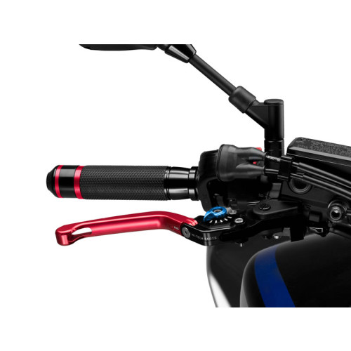 Folding V3 Brake (Red Lever With Blue Selector) For SYM Maxsym TL (20-21) By Puig 110RA