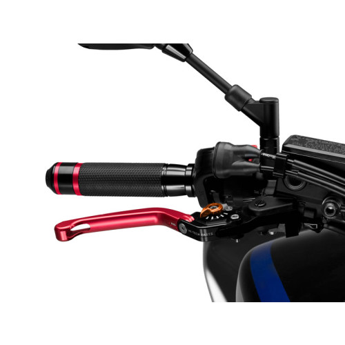 Folding V3 Brake (Red Lever With Orange Selector) For SYM Maxsym TL (20-21) By Puig 110RT