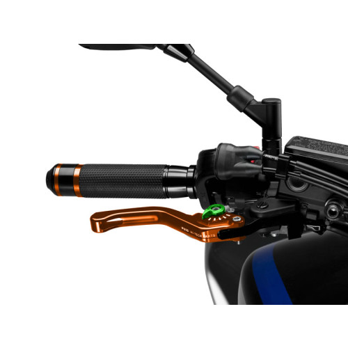 Short V3 Brake (Orange Lever With Green Selector) For BMW F900 GS (24) By Puig 130TV