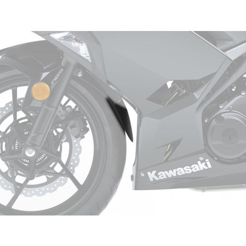 Front Fender Extender (Black) For Kawasaki Ninja 400 (18-21) By Puig 1940N