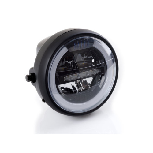 7in Round LED Headlight (Black) By Puig 1944N