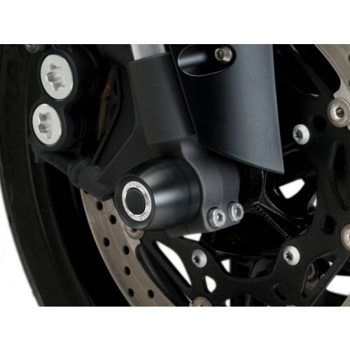 PHB19 Front Fork Protector (Black) For Yamaha MT-10 SP (17-21) By Puig 20050N