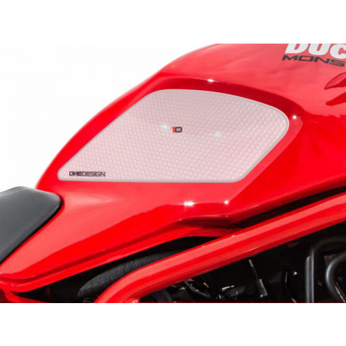 Side Tank Pad Protector (Clear) For Ducati Monster 1200 (14-21) By Puig 20068W