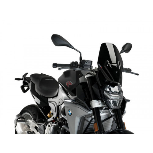 New Generation Sport Screen (Black) For BMW F900 R (20-21) By Puig 20359N