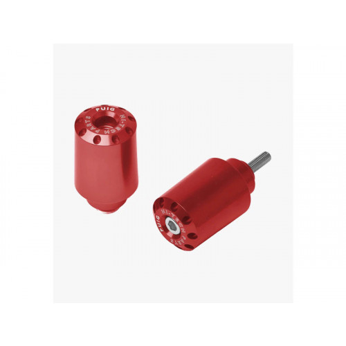 Long Bar Ends (Red) For Honda Scoopy SH 125i (20-21) By Puig 20373R