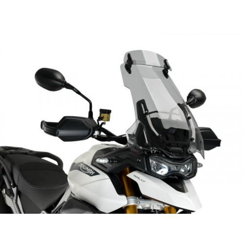 Touring Screen With Extender (Light Smoke) For Triumph Tiger 900 GT Pro (20-21) By Puig 20376H