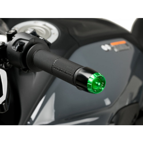 Thruster Bar Ends (Black) For Aprilia RS660 (21) By Puig 20612N