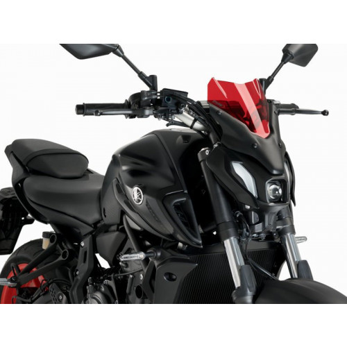 New Generation Sport Screen (Red) For Yamaha MT-07 (21) By Puig 20618R