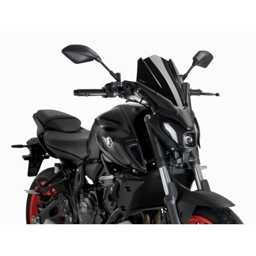 New Generation Touring Screen (Black) For Yamaha MT-07 (21) By Puig 20619N