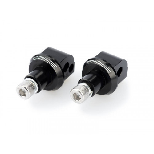 Pillion Footpeg Adaptors (Black) For SYM Maxsym TL (20-21) By Puig 20636N