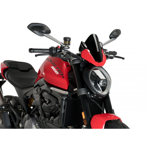 Sport Screen (Black) For Ducati Monster 937 (21-22) By Puig 20688N