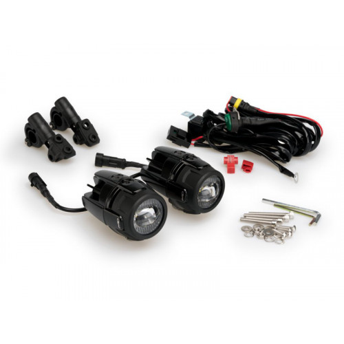 Beam Auxiliary Lights (Black) For Harley Davidson Sportster 1200 Roadster XL1200R (04-08) By Puig 20815N