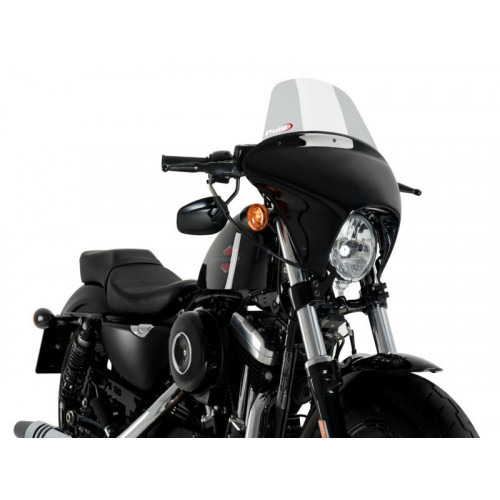 Batwing Touring Screen (Light Smoke) For Harley Davidson Sportster Forty Eight XL1200X (15-20) By Puig 21056H