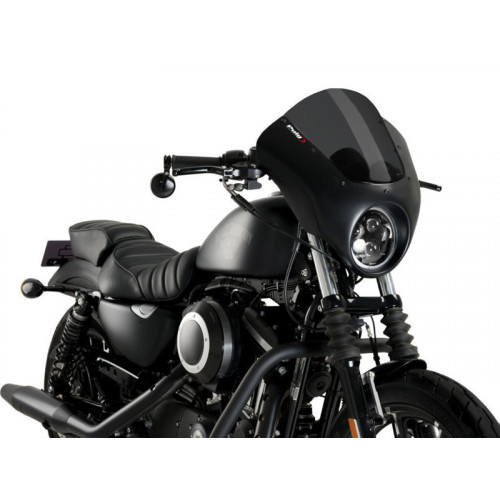 Dark Night Screen (Dark Smoke) For Harley Davidson Sportster 883 Iron XL883N (09-20) By Puig 21097F