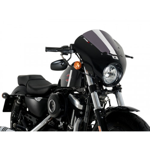 Dark Night Screen (Dark Smoke) For Harley Davidson Sportster Forty Eight XL1200X (15-20) By Puig 21098F