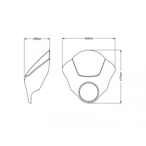 Dark Night Screen (Light Smoke) For Indian Scout Sixty (16-21) By Puig 21106H