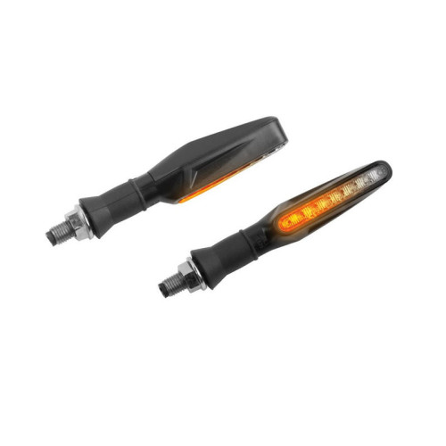 Pin LED Indicators (Black) For ZERO SR (17-19) By Puig 3155N