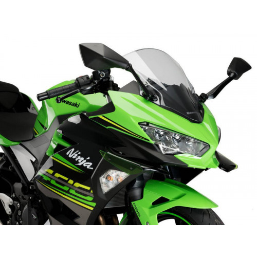 Sport Downforce Spoilers (Green) For Kawasaki Ninja 400 (18-21) By Puig 3172V