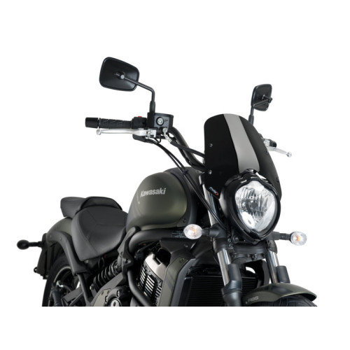 New Generation Sport Screen (Black) For Kawasaki Vulcan S (15-21) By Puig 3175N