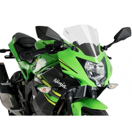 Z-Racing Screen (Light Smoke) For Kawasaki Ninja 125 (19-21) By Puig 3539H