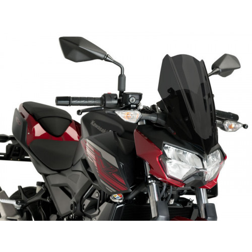 New Generation Sport Screen (Dark Smoke) For Kawasaki Z400 (19-21) By Puig 3548F