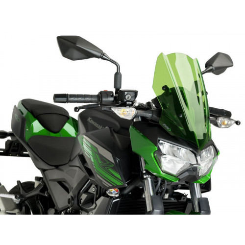 New Generation Sport Screen (Green) For Kawasaki Z400 (19-21) By Puig 3548V