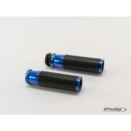 Hi-Tech Ascent Hand Grips 123mm (Blue) For Aprilia RS125 GP Replica (22) By Puig 3553A