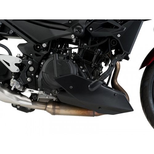 Engine Spoiler (Matt Black) For Kawasaki Z400 (19-21) By Puig 3554J