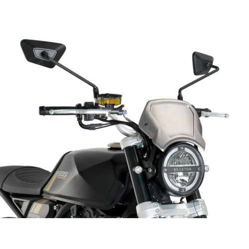 Aluminium Fly Screen (Silver) For Moto Guzzi V7 III Stone (17-21) By Puig 3593P