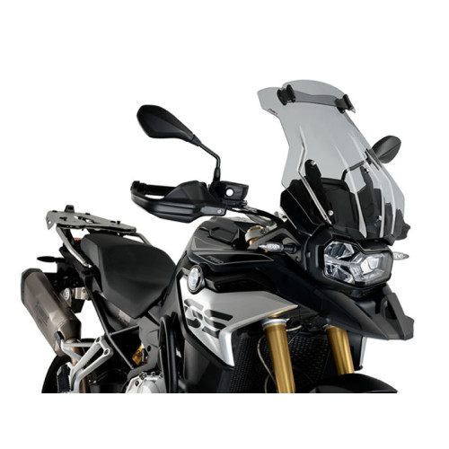 Touring Screen Plus With Extender (Light Smoke) For BMW F850 GS Adventure (19-21) By Puig 3597H