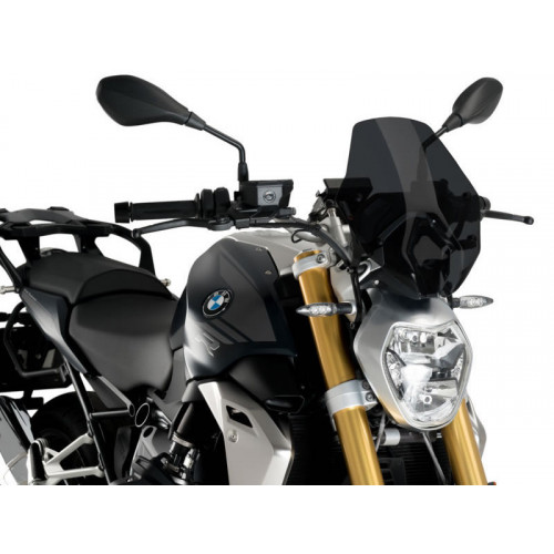 New Generation Sport Screen (Dark Smoke) For BMW R1250 R (19-21) By Puig 3624F