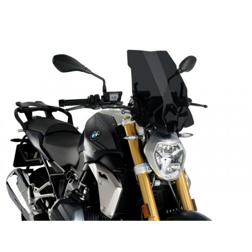 New Generation Touring Screen (Dark Smoke) For BMW R1250 R (19-21) By Puig 3625F