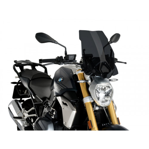 New Generation Touring Screen (Dark Smoke) For BMW R1250 R (19-21) By Puig 3626F