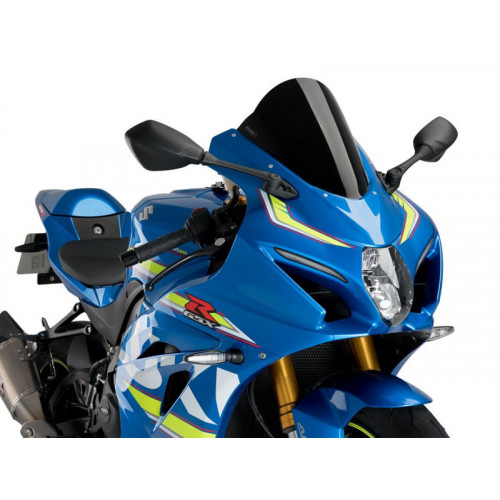 R-Racer Screen (Black) For Suzuki GSX R 1000 (17-20) By Puig 3631N