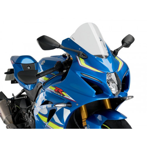 R-Racer Screen (Clear) For Suzuki GSX R 1000 R (17-20) By Puig 3631W