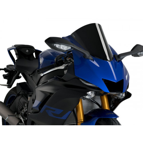 R-Racer Screen (Black) For Yamaha YZF R6 (17-20) By Puig 3633N