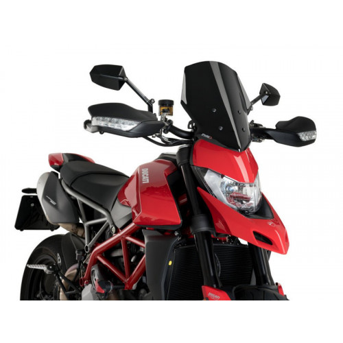 New Generation Sport Screen (Black) For Ducati Hypermotard 950 (19) By Puig 3634N