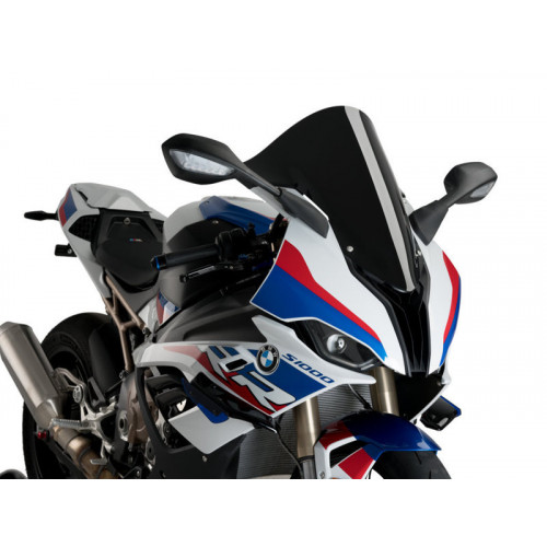 R-Racer Screen (Black) For BMW S1000 RR (19-20) By Puig 3641N