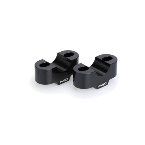 20mm Handlebar Risers For 22mm Bars (Black) By Puig 3671N